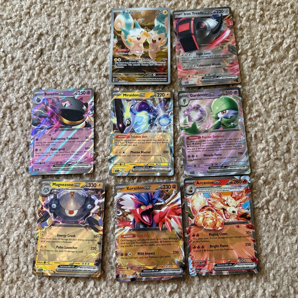 8 pokemon cards scarlet and violet